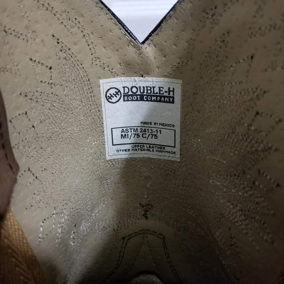 Double-H Brown Boots - Picture 3 of 9
